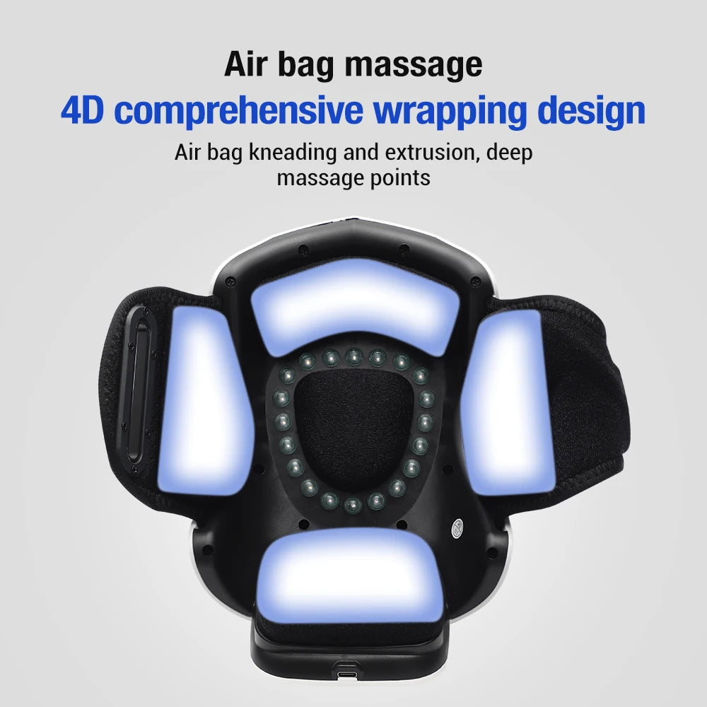 Knee Massage Heating Pad Vibrating Hot Compress Electric Airbag Red Light Therapy Household Joint Device Gift Parents