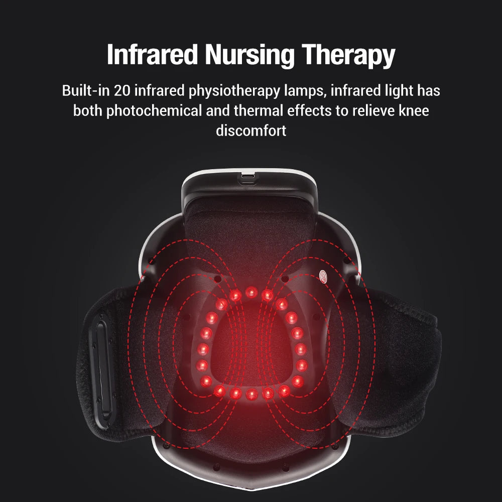 Knee Massage Heating Pad Vibrating Hot Compress Electric Airbag Red Light Therapy Household Joint Device Gift Parents