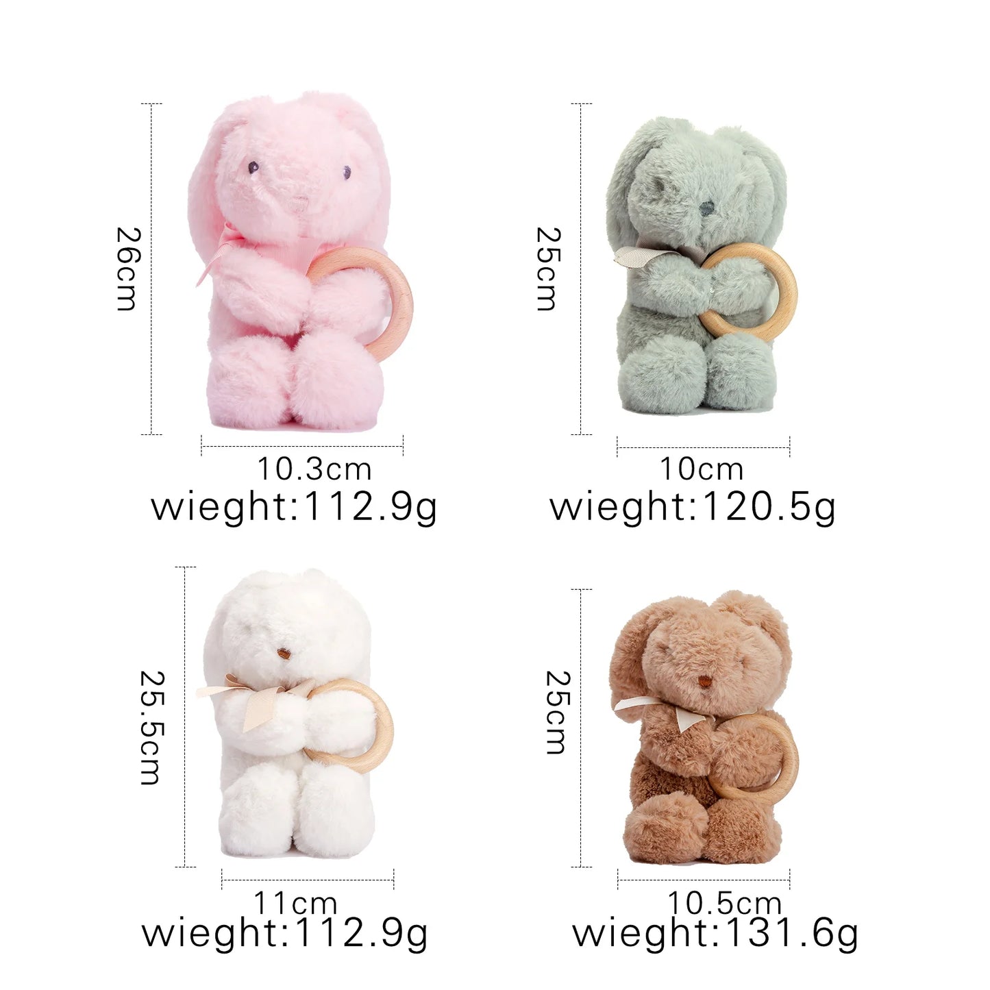 Plush Animals Soft Plush Toy Stuffed Kids Animal Rabbit Sleeping Cute Cartoon Stuffed Animal Dolls Children Birthday Gift
