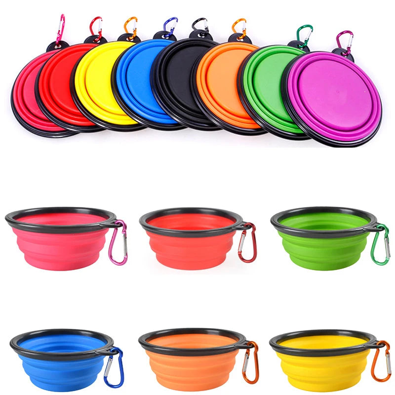 Travel Folding Silicone Dog Bowl