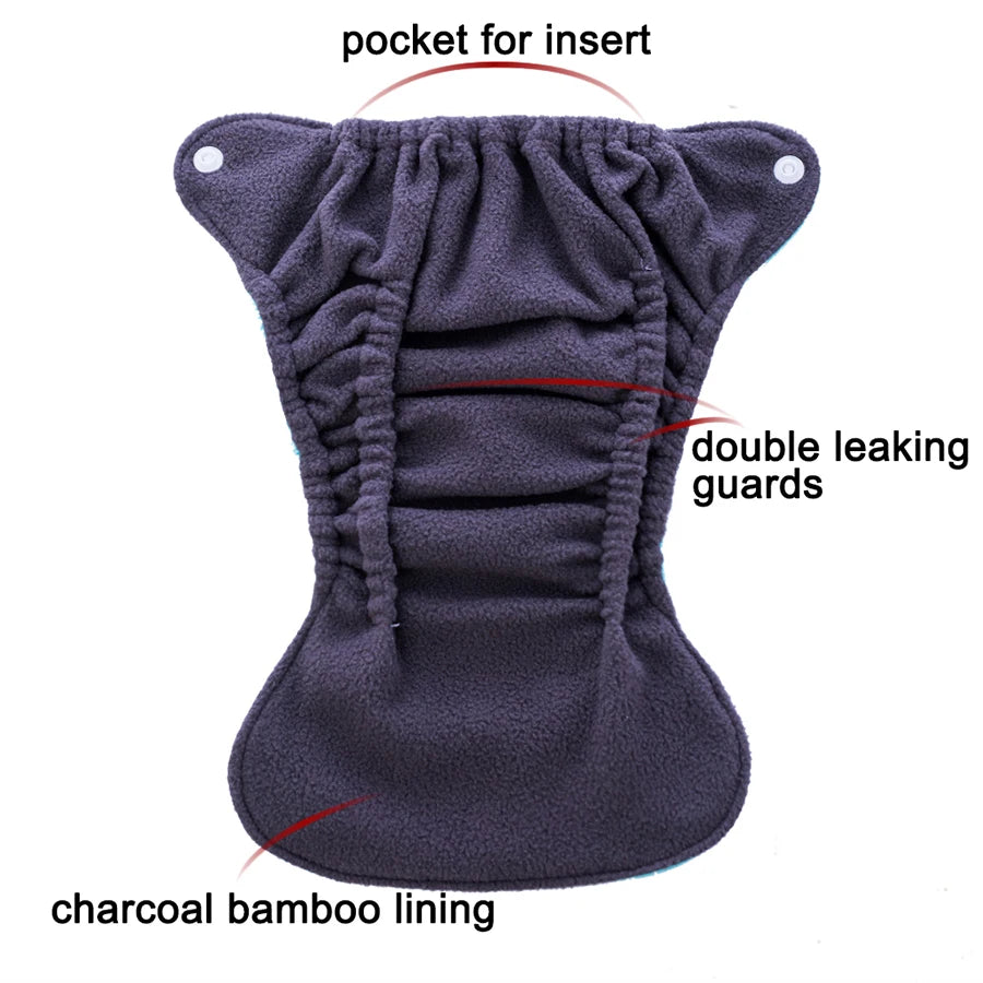Thank U Mom Newborn Pocket Cloth Diaper NB Size Reusable Panties Washable Ecological Diapers for Baby 2-5KG