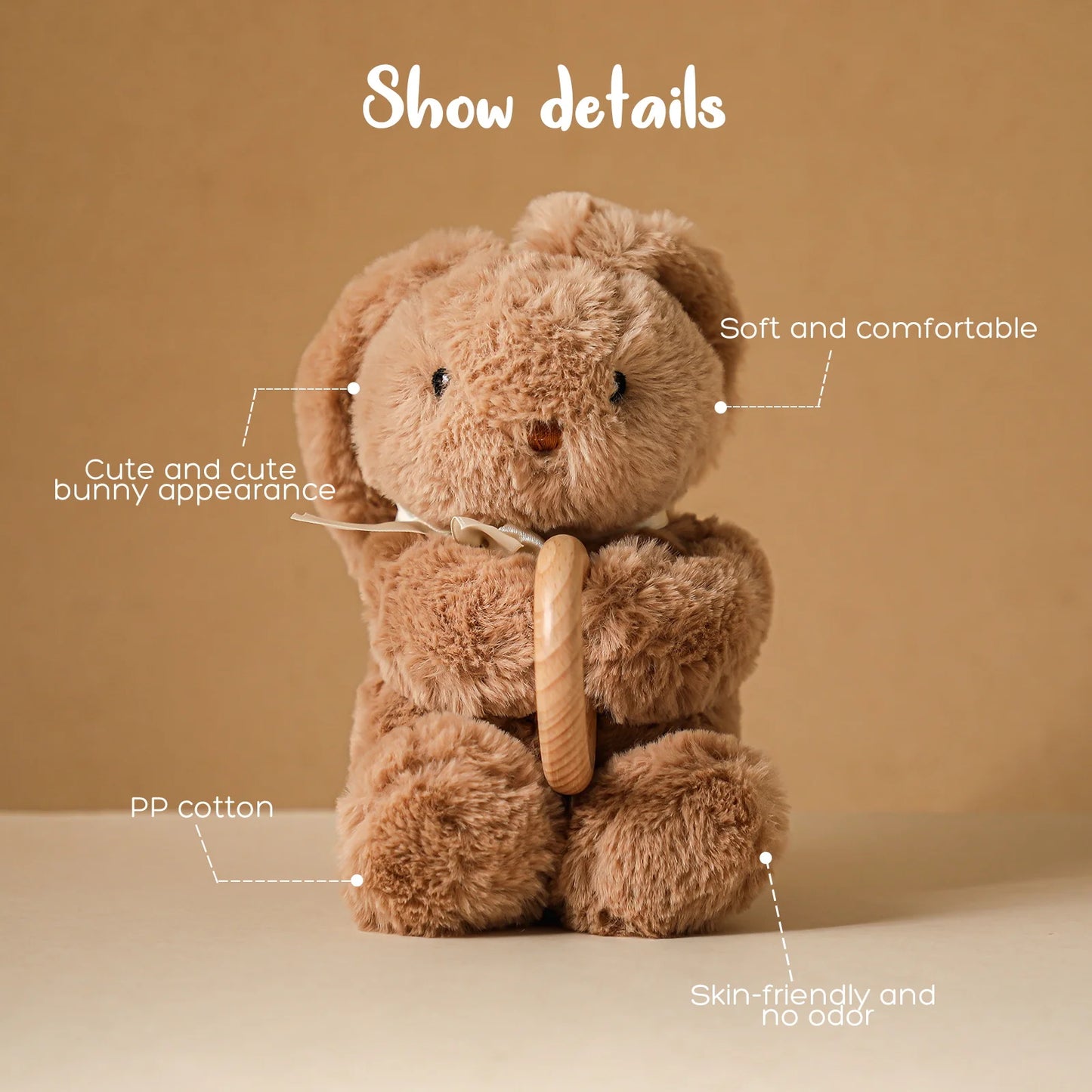 Plush Animals Soft Plush Toy Stuffed Kids Animal Rabbit Sleeping Cute Cartoon Stuffed Animal Dolls Children Birthday Gift