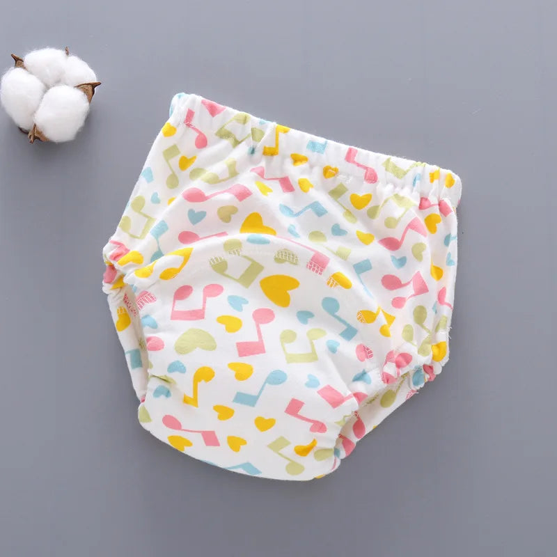 6 Layer Waterproof Reusable Baby Cotton Training Pants Infant Shorts Underwear Cloth Diaper Nappies Child Panties Nappy Changing