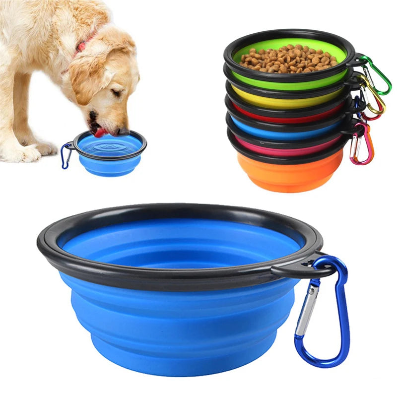 Travel Folding Silicone Dog Bowl
