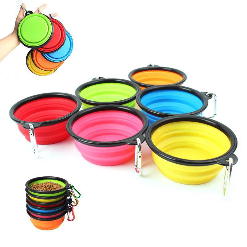 Travel Folding Silicone Dog Bowl