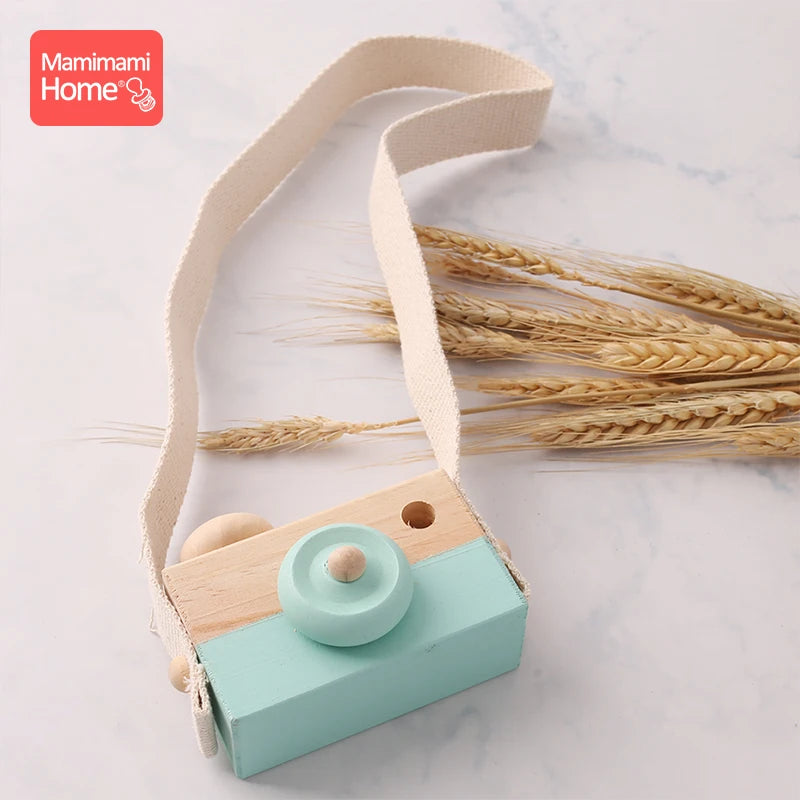 Mamihome pc Baby Wooden Toy Camera Montessori Toy BPA Free Rodent Pendant DIY For Teething Toy Children'S Goods Baby Block Gift