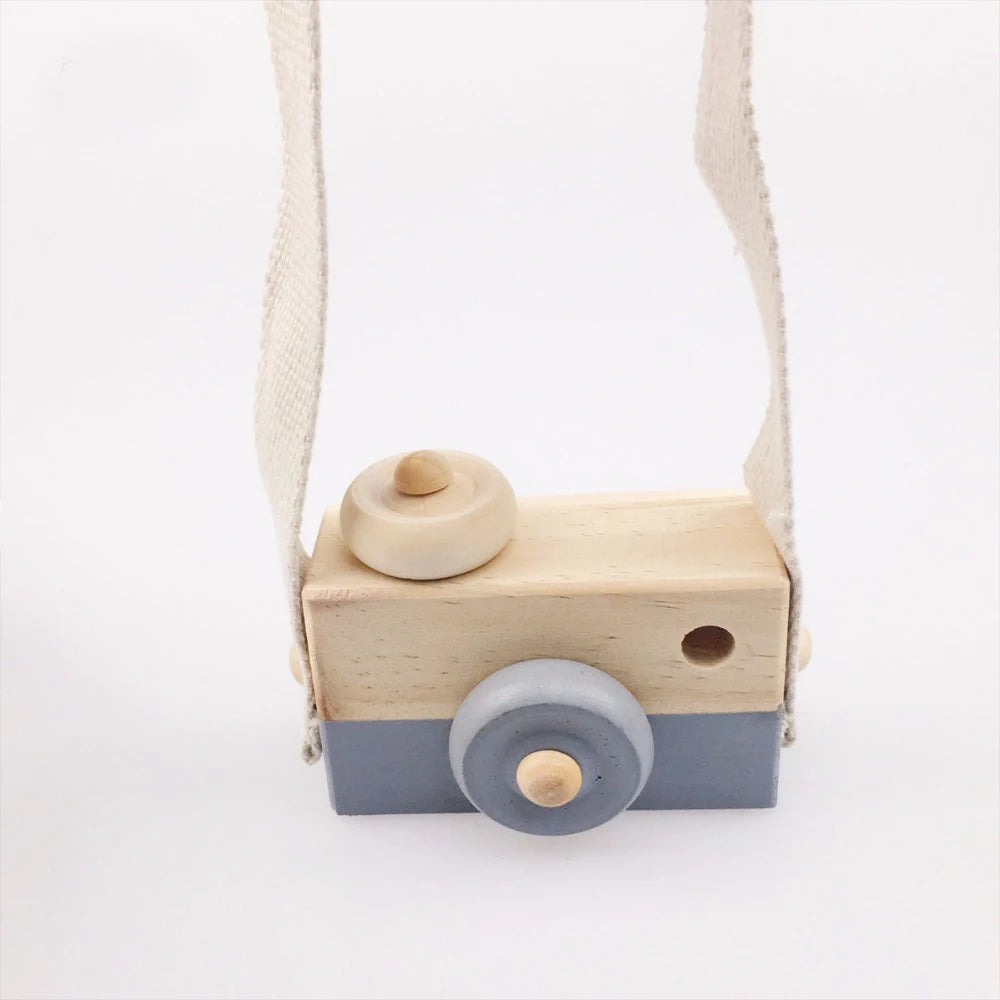 1pc Wooden Camera Baby Room Decor Desk Children Montessori Fashion Clothing Accessory Safe And Natural Toys Birthday Baby Toys