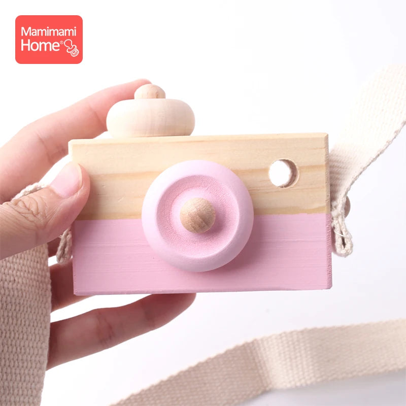 Mamihome pc Baby Wooden Toy Camera Montessori Toy BPA Free Rodent Pendant DIY For Teething Toy Children'S Goods Baby Block Gift