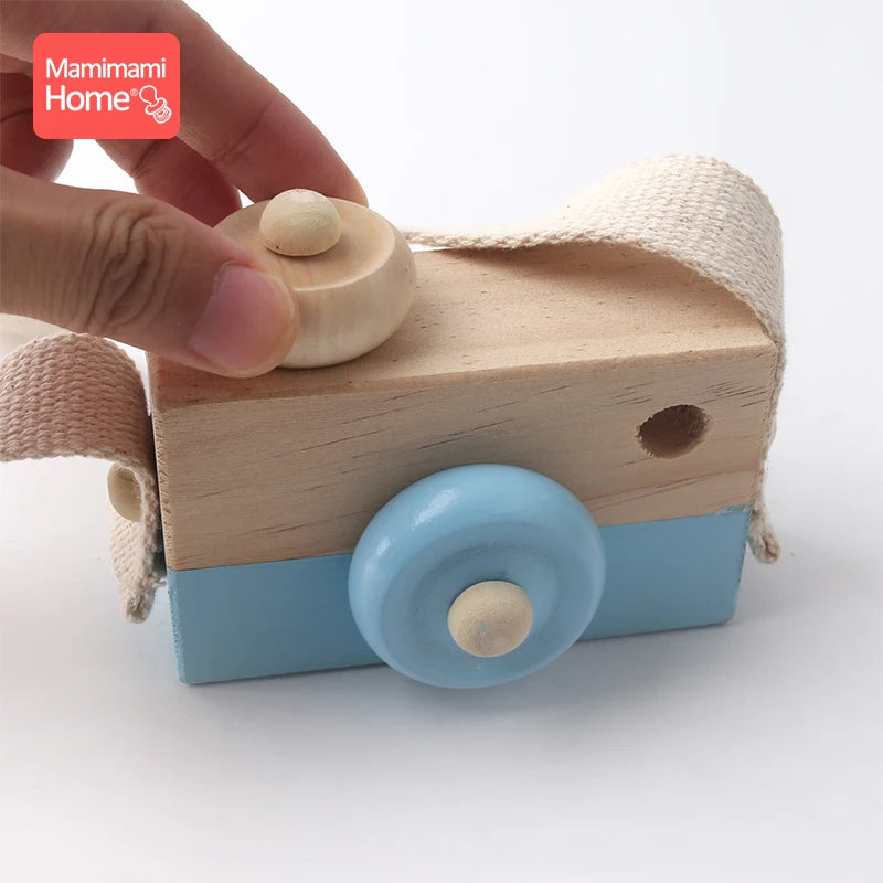 Mamihome pc Baby Wooden Toy Camera Montessori Toy BPA Free Rodent Pendant DIY For Teething Toy Children'S Goods Baby Block Gift