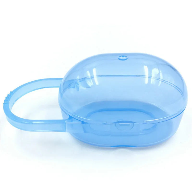 1PCS Nipple Chain Pacifier Baby Solid Box Soother Container Holder Box Travel Storage Case Safe Holder Pacifier Plastic