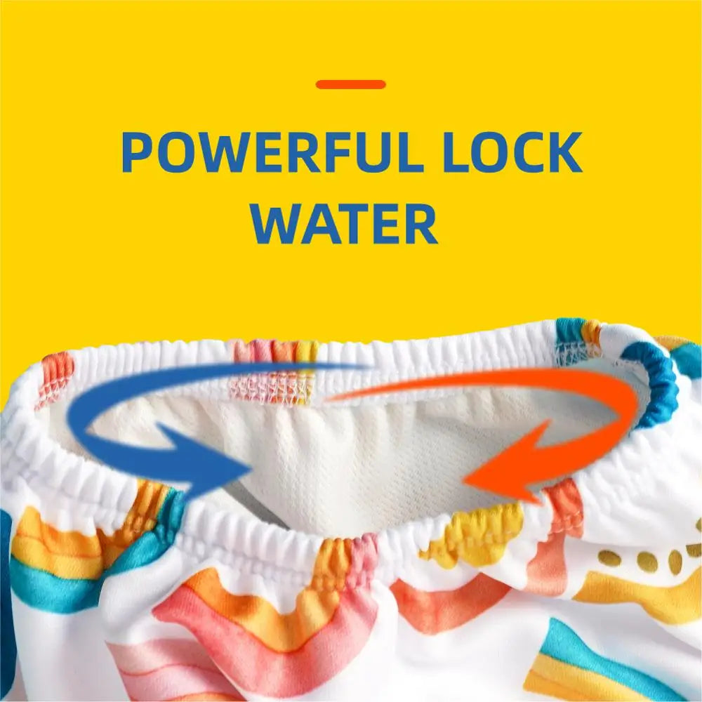 HappyFlute NEW Summer Use Kids Swim Pool Beach Swimming Pants Cover Waterproof Reusable Washable Cloth Baby Nappies