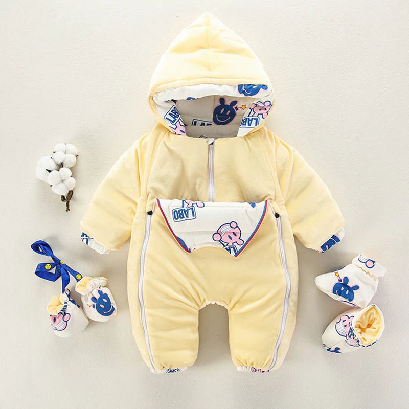 IYEAL NEWEST Warm Overalls Winter Children's Baby Duck Down Rompers Infant Boy Girl Thick Jumpsuit Baby Wear Kid Newborn Clothes
