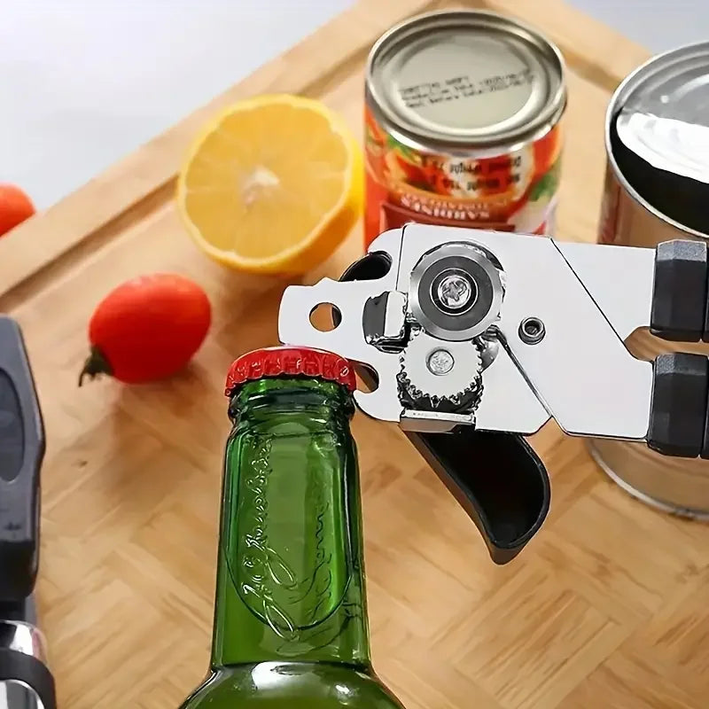 1 piece, powerful multi-purpose manual can and bottle opener stainless steel can opener ideal for home kitchen and restaurant us