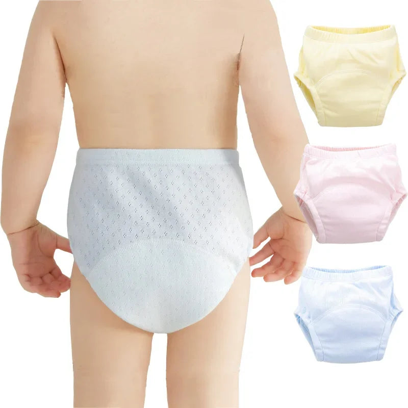 Newborn Baby Reusable Diapers Children Potty Training Panties Cotton Cloth Washable Underwear Ecological Nappies Infant Panties