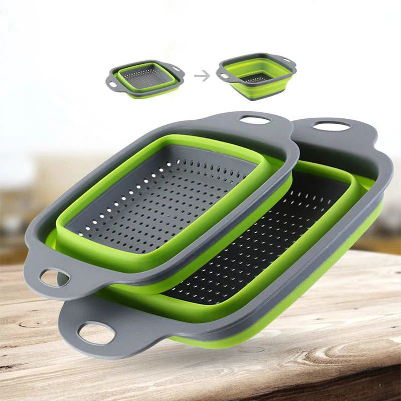 Square Collapsible Silicone Colander