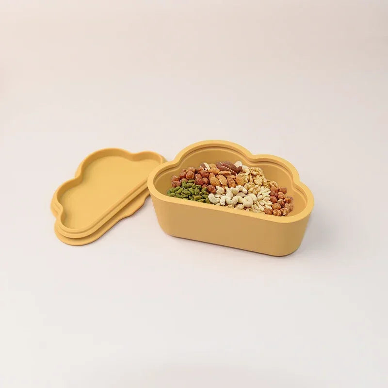 WOLIFE Baby Food Storage Box Portable Snack Storage Box Kids Edible Grade Silicone Snack Cups Baby Travel Tableware Accessories