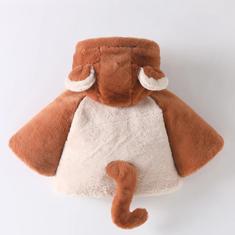 IYEAL Autumn and Winter Thickened Baby Clothes Neonatal Outwear Cloak Children's Cloak Baby Boys Girls Cloak