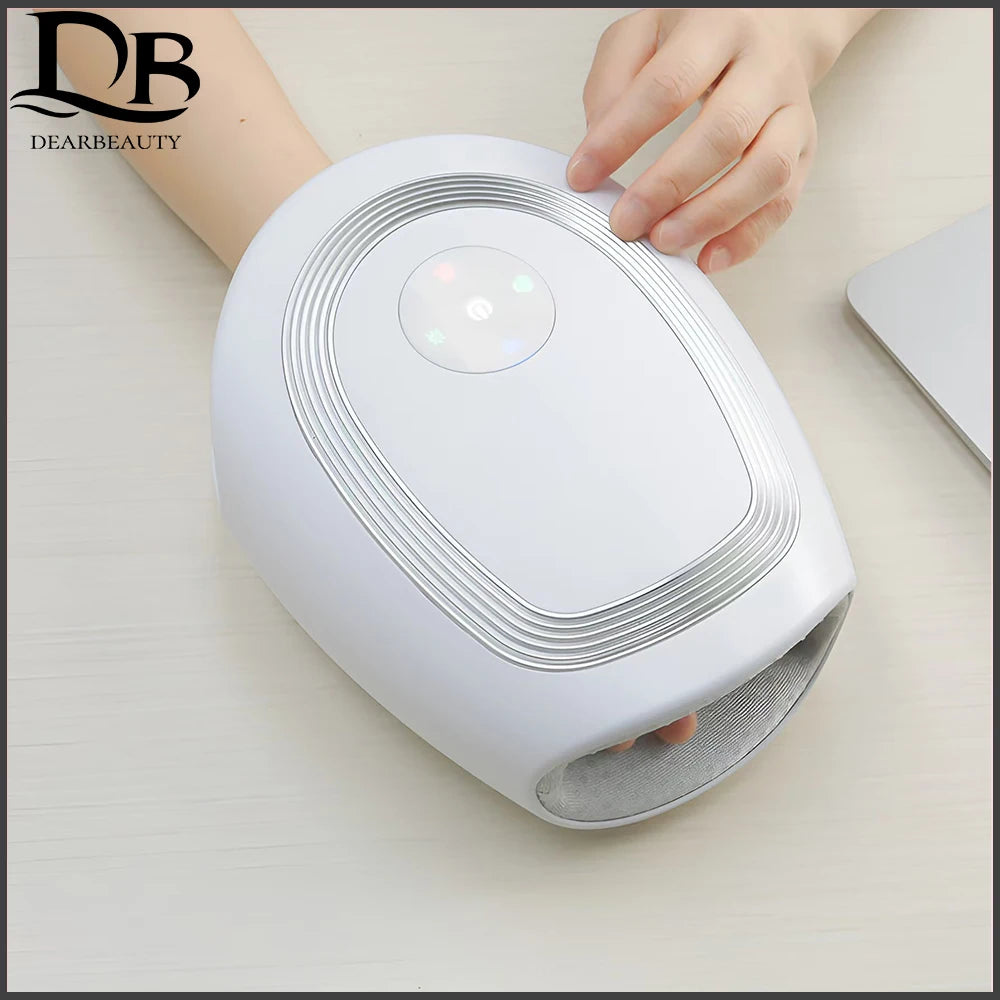 Electric Hand Massager Multi-functional Hot Kneading Device Palm Finger Joint Care Relieve Fatigue Tendonitis USB Charging