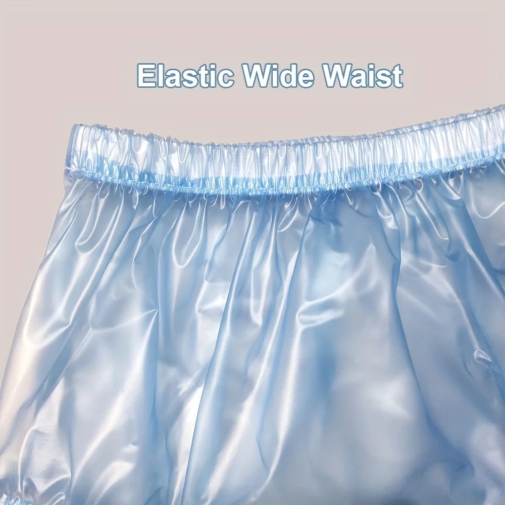 Reusable PVC Panties Adult Diapers Coat Leak-proof Plastic Teen Diaper Cover Non-disposable Diapers Transparent