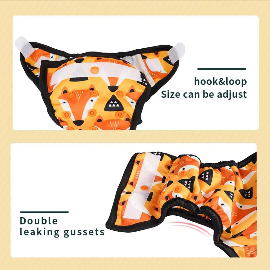 HappyFlute 0-3kg Newborn Diaper Cover With Insert Washable Printed Adjustable Baby Nappy Reusable Cloth Diapers