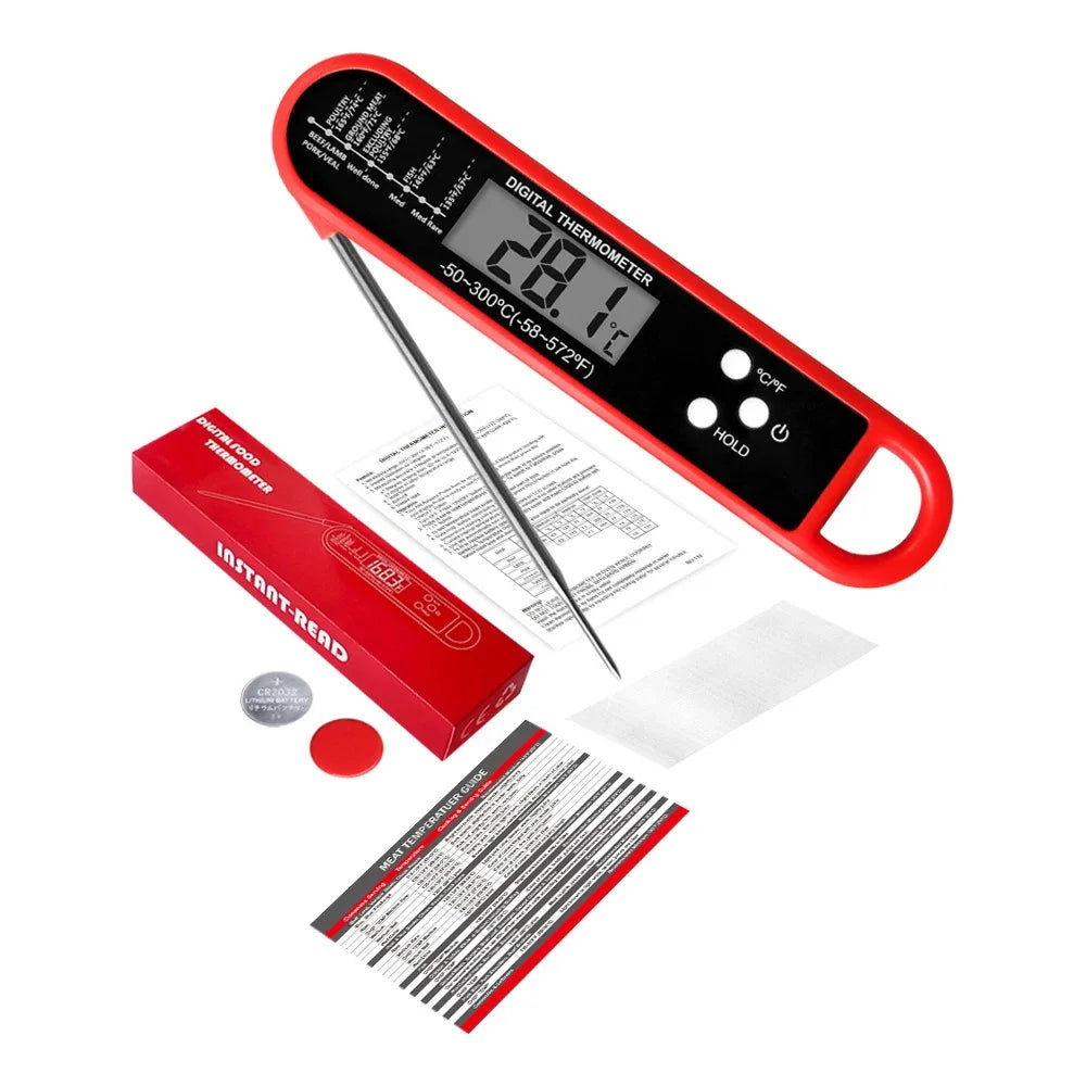 Foldable Digital Display Meat Thermometer