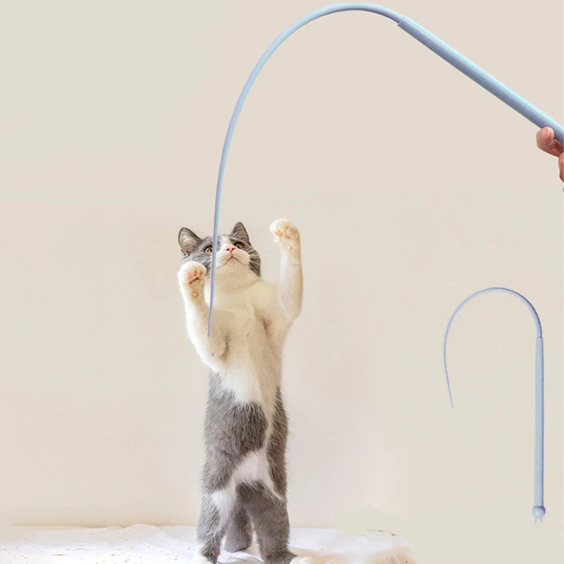 Silicone Cat Teaser Stick