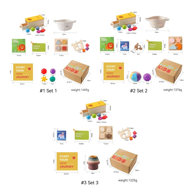Kid Montessori Toy Baby Wooden Macaron Permanence Drawer Box Toys Busy Drum Color Shape Cognition Match Educational Sensory Toys
