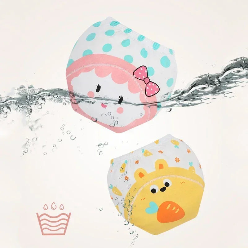 8PC Diapers Panties Baby Potty Training Pants Children's Cotton Urine-proof Underwear Abstain From Diaper Shorts