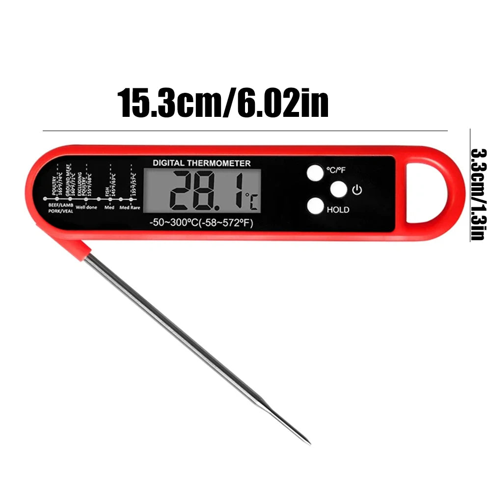 Foldable Digital Display Meat Thermometer