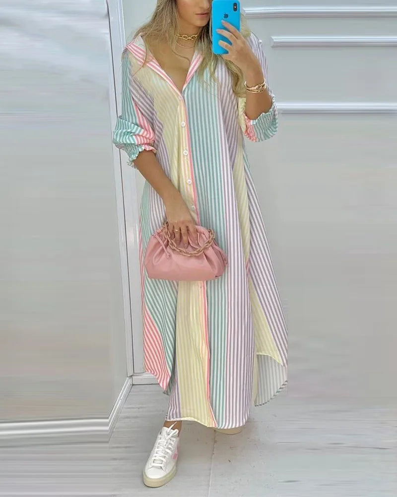 Retro Polo Shirt Dress