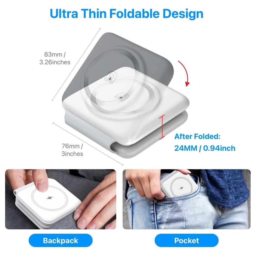 100W 3 in 1 Magnetic Wireless Charger