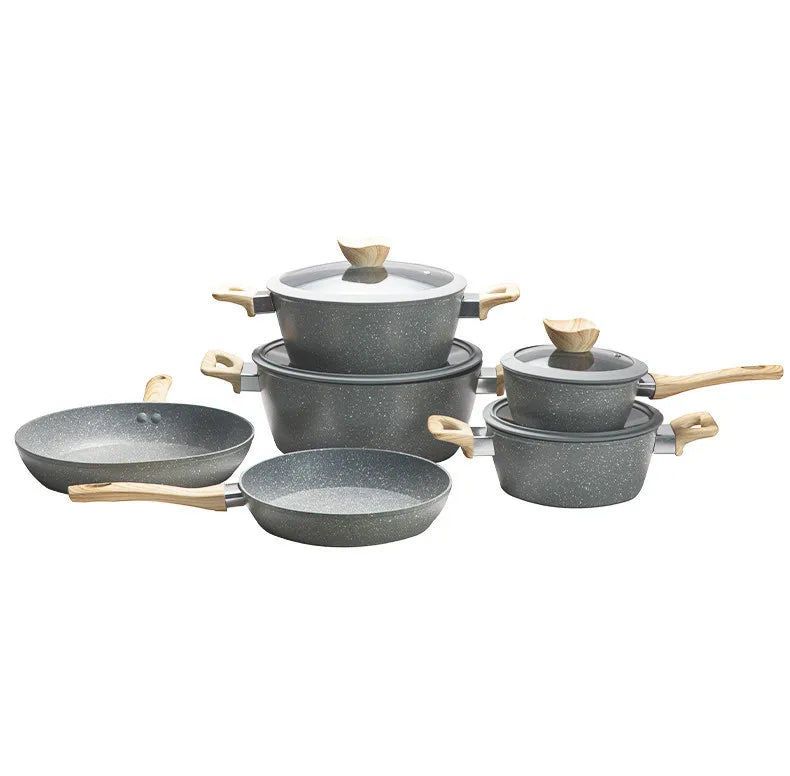10 Pcs Pots and Pans Set