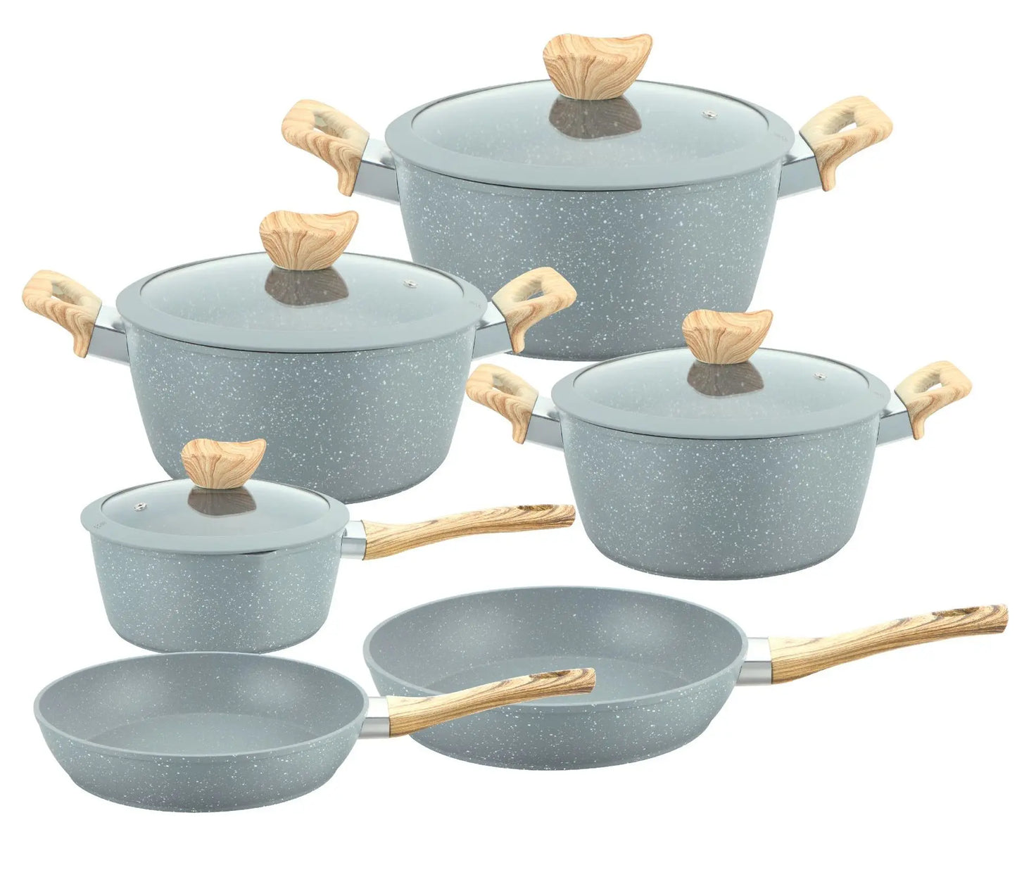10 Pcs Pots and Pans Set