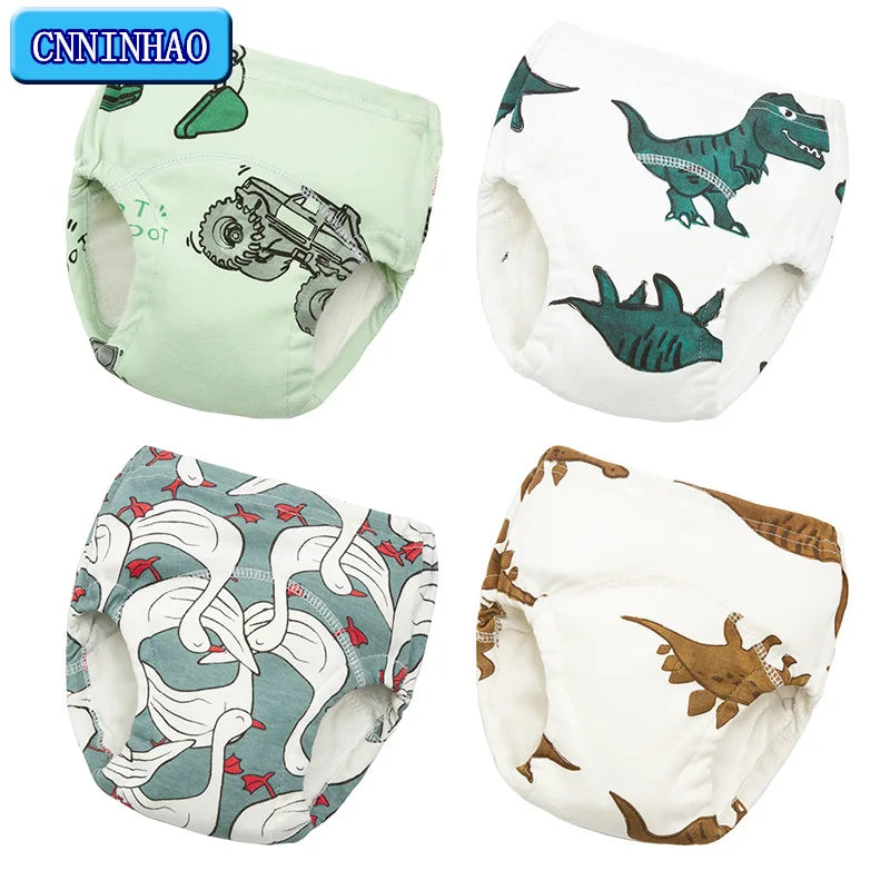 Hot Sale Baby Potty Toilet Training Pants Nappies Cartoon Boys Girls Underwear for Toddler Cotton Panties Reusable Diapers Cover