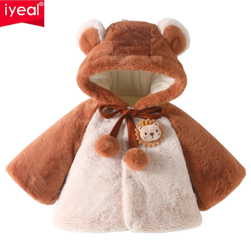 IYEAL Autumn and Winter Thickened Baby Clothes Neonatal Outwear Cloak Children's Cloak Baby Boys Girls Cloak