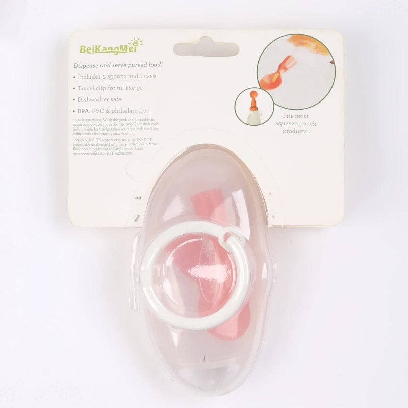2 Pcs/Bag Baby Spoon Preservation Packaging Bag Sealing Device Child Feeding Device Kitchen Dispensing Bag Supplies Dropship
