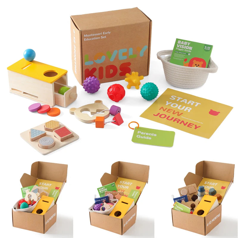 Kid Montessori Toy Baby Wooden Macaron Permanence Drawer Box Toys Busy Drum Color Shape Cognition Match Educational Sensory Toys