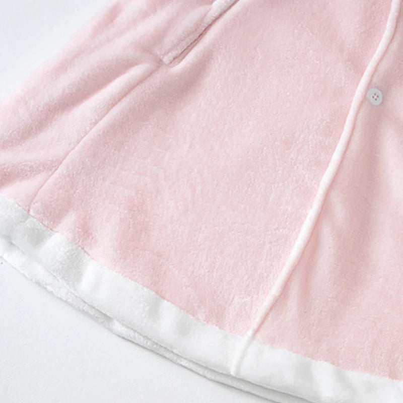 IYEAL Winter Long Baby Girls Cloak Baby Windbreaker Outwear Thickening Wrap for Autumn and Winter Children Girls Coat