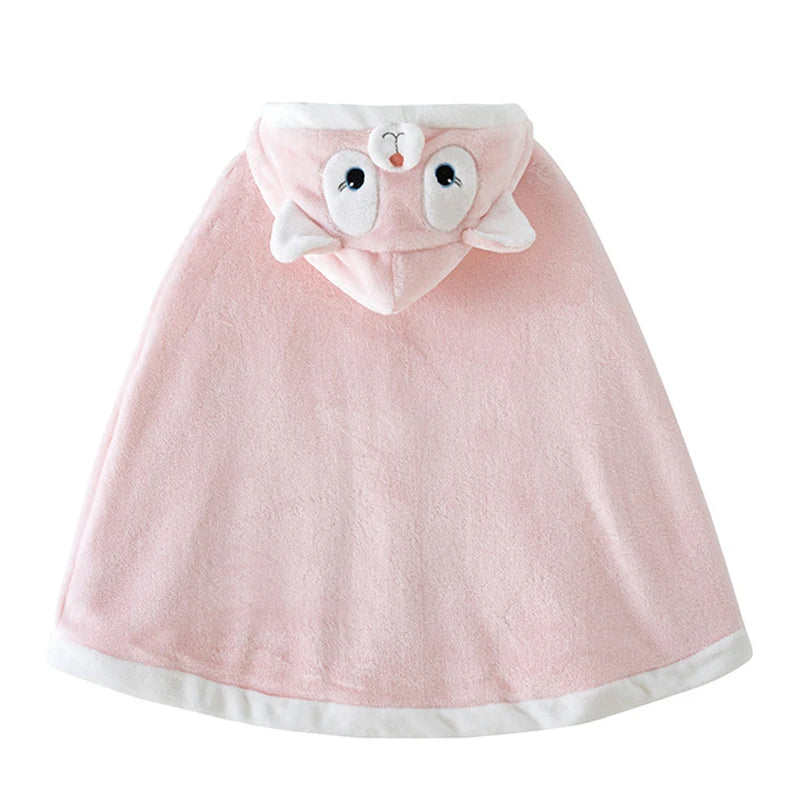 IYEAL Winter Long Baby Girls Cloak Baby Windbreaker Outwear Thickening Wrap for Autumn and Winter Children Girls Coat