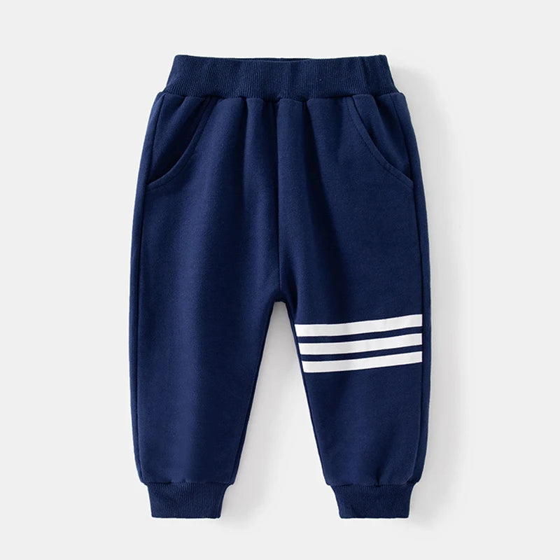 IYEAL Autumn 2023 New Boys' V-shaped Pattern Long Sleeve Set Casual Navy blue Grey Round Neck Sweatshirt Two Piece Set
