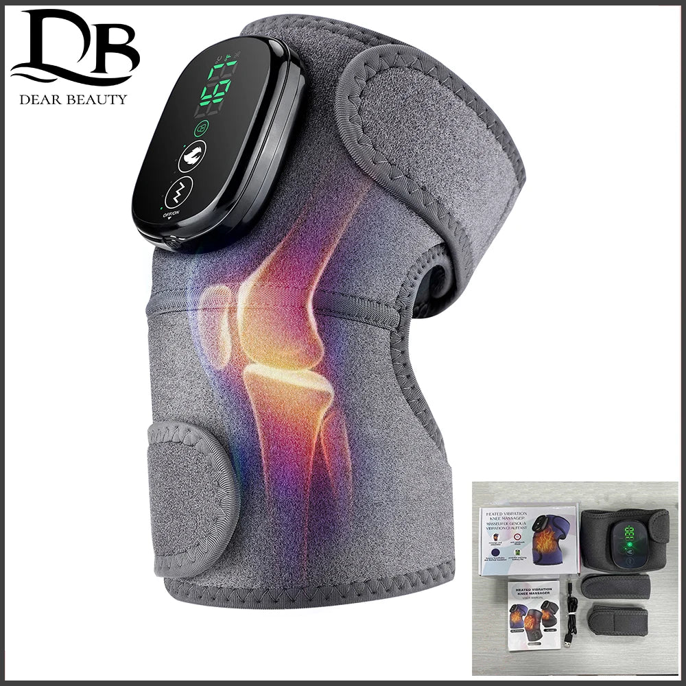 Heated Knee Shoulder Elbow Pad Heating Keep Warm Fatigue Hyperthermia Wrap Hot Compress Treating Spasm Arthritis Pain Relief