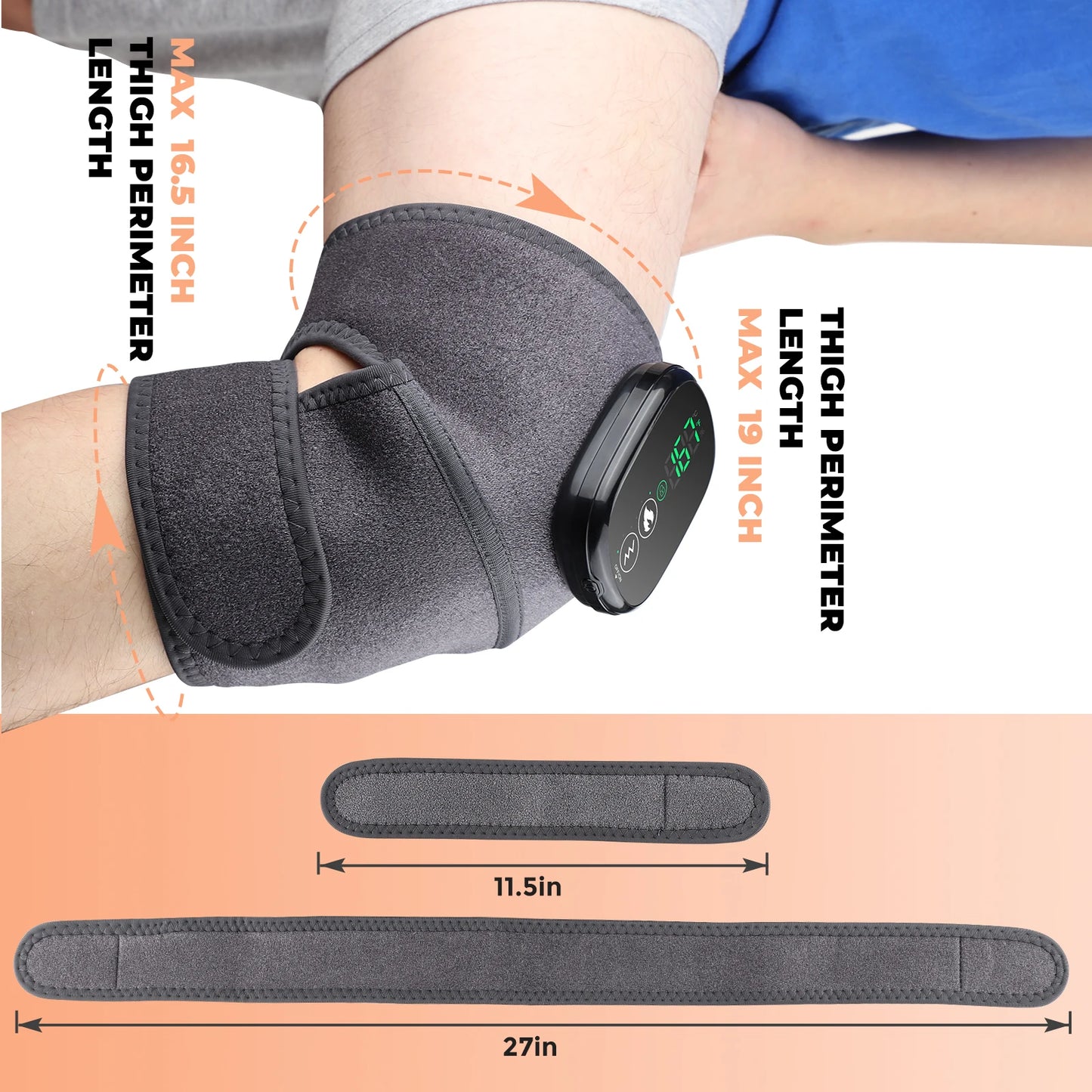 Heated Knee Shoulder Elbow Pad Heating Keep Warm Fatigue Hyperthermia Wrap Hot Compress Treating Spasm Arthritis Pain Relief