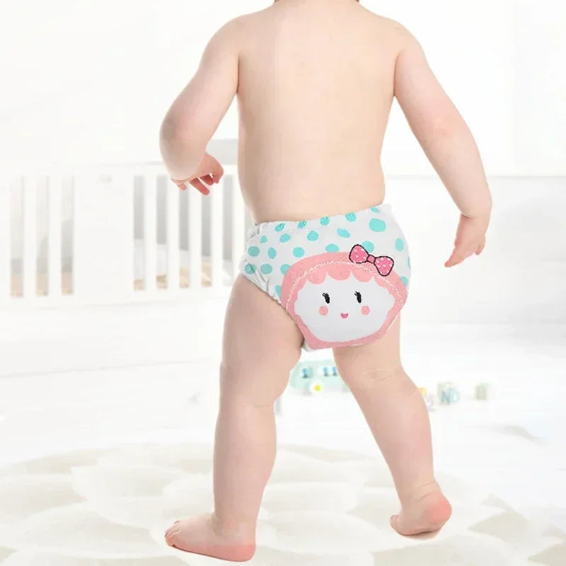 8PC Diapers Panties Baby Potty Training Pants Children's Cotton Urine-proof Underwear Abstain From Diaper Shorts
