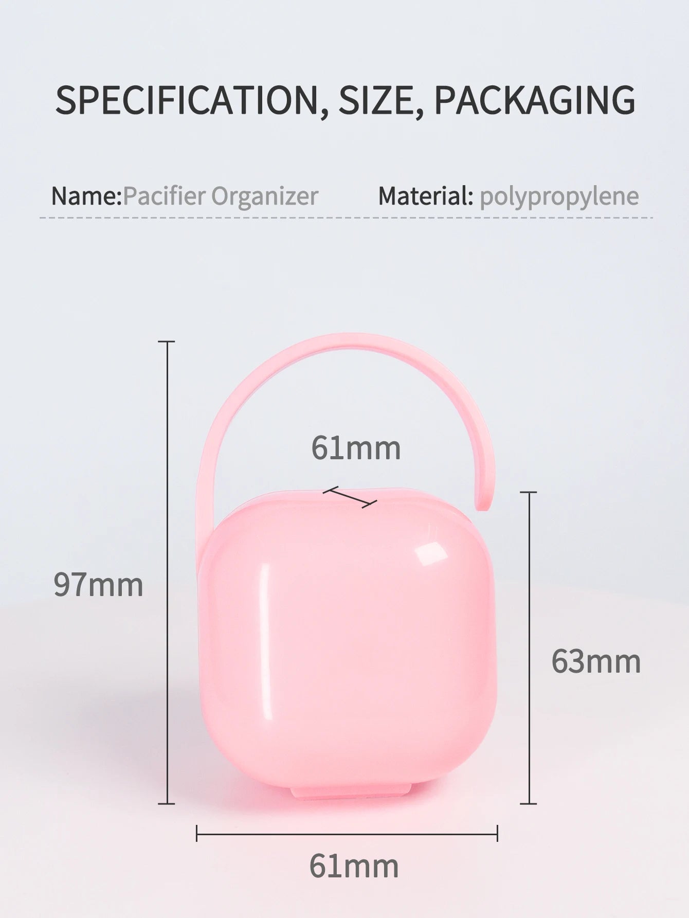 1 Pcs Baby Pacifier Box Infant Portable Soother Container Storage Case Bpa Free Travel Pacifier Storage Box Baby Supplies