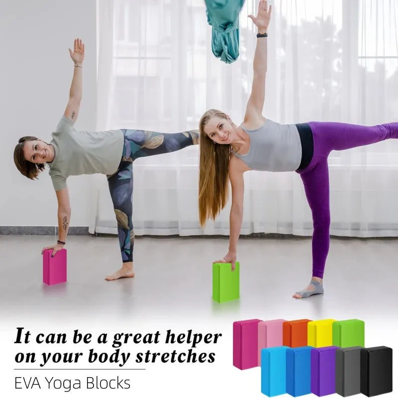 EVA Yoga Blocks Dance Leg Press Exercise Bricks Non-slip Yoga Pillow Fitness Body Building Accessories Yoga Meditation Equipment