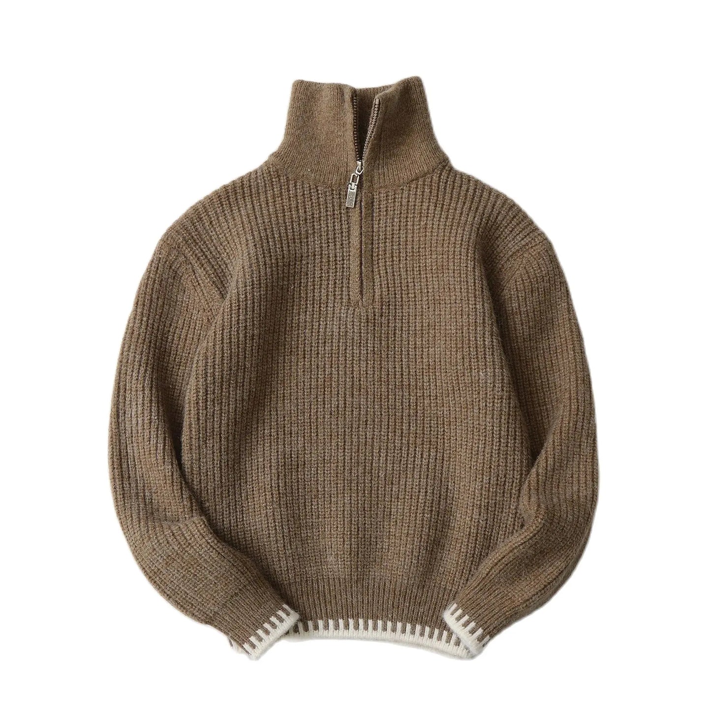 2024New Edition Children's Sweater Boys Winter Clothing Half Zipper Cotton Cashmere Sweater Outdoor Clothes Autumn Kid Outerwear