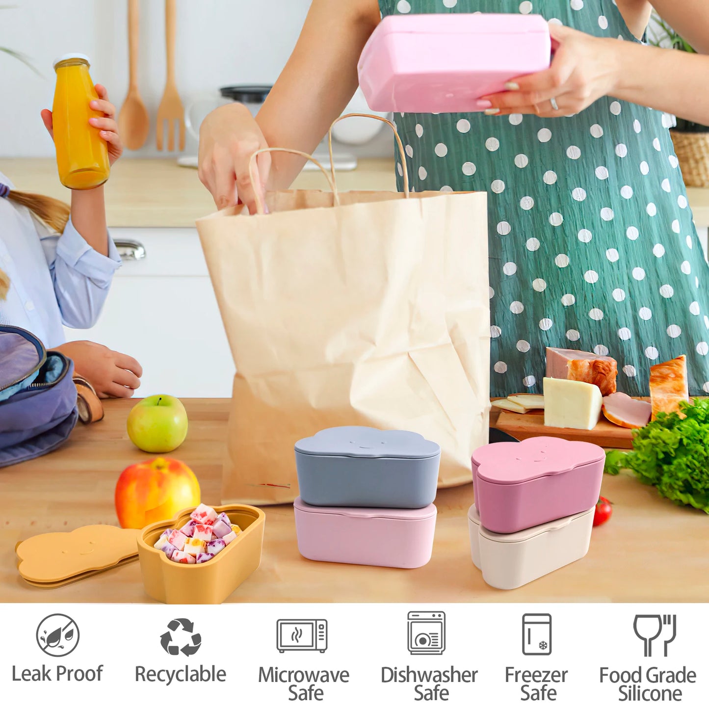 1PCS Soft Lid Baby Stuff New Baby Cartoon Shape Snack Cup Toddle Portable Food Storage Box Portable Snacks Container BPA Free