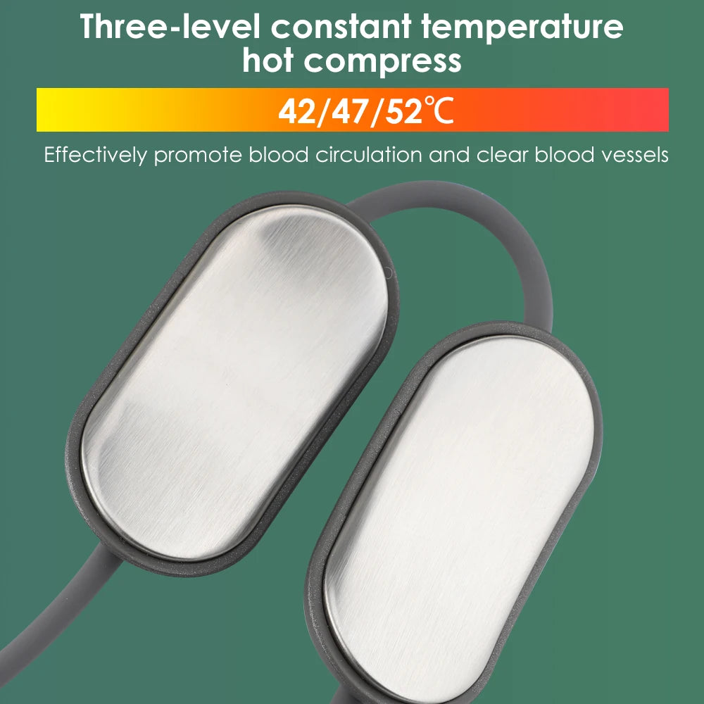 Neck Massager Hot Compress Relieve Pain Micro-current Cervical Spine Shoulder Smart Protection Device Dredge Spine Rechargeable
