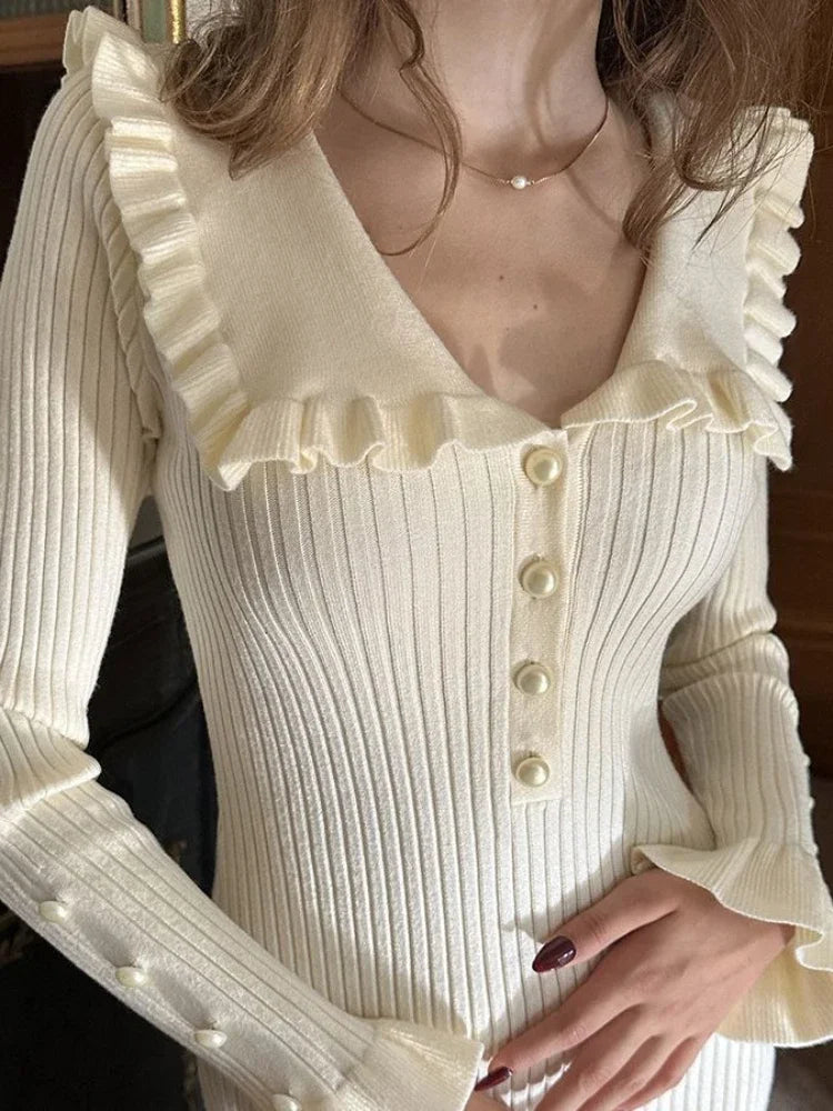 High Waist Ruffled Maxi Dresses For Women