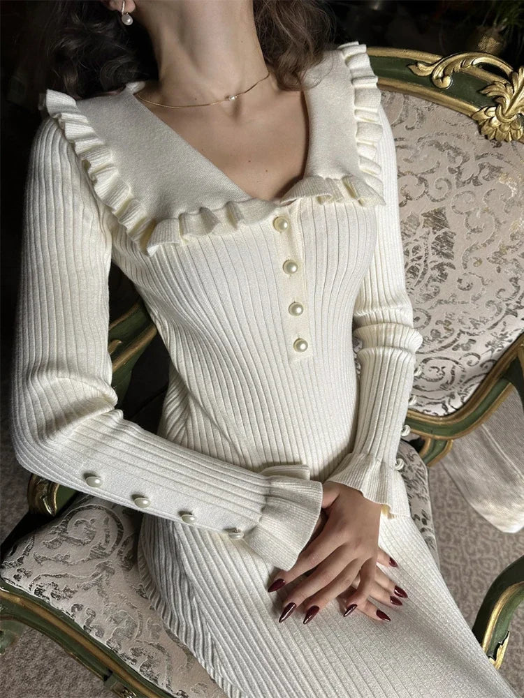 High Waist Ruffled Maxi Dresses For Women